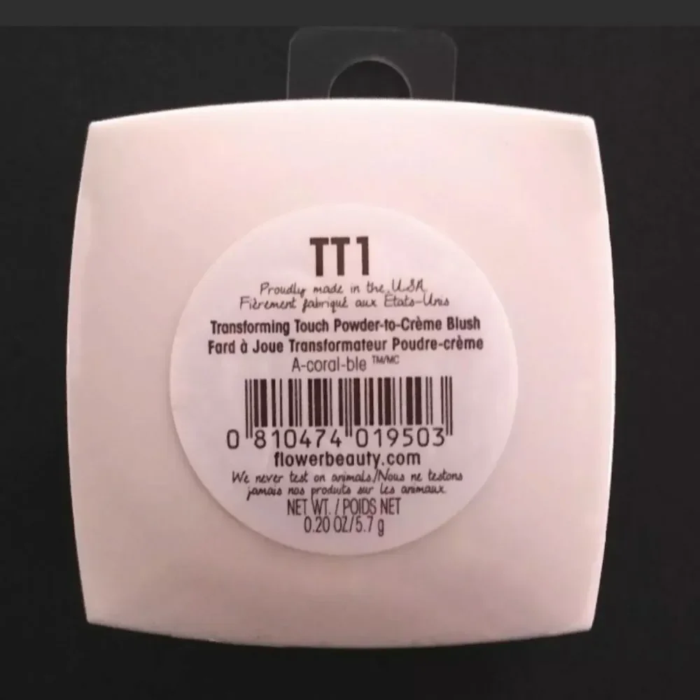 Flower Beauty Transforming POWDER-TO-CREAM Blush TT1 A-Coral-Ble Drew Barrymore